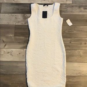 White geometrical dress